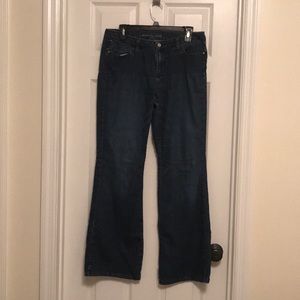 Flare bottom jeans